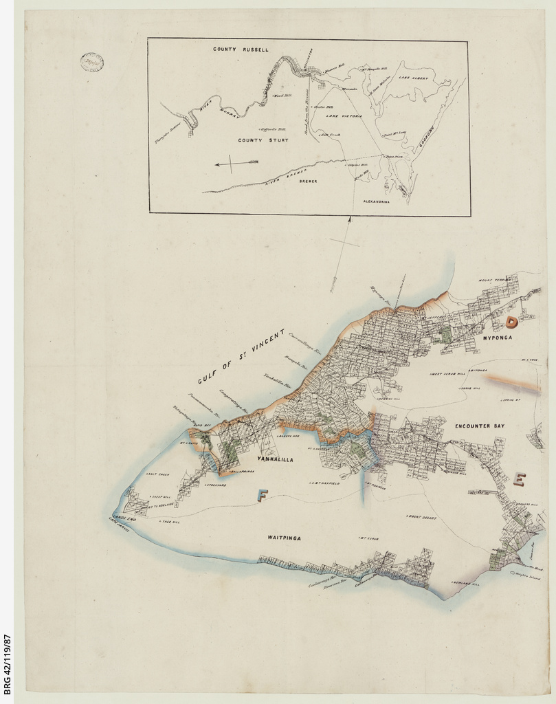 Waitpinga Map [Map of Fleurieu Peninsula showing Hundreds of Encounter Bay, Waitpinga ...