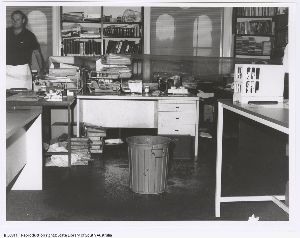 Air conditioner flood disaster • Photograph • State Library of South Australia