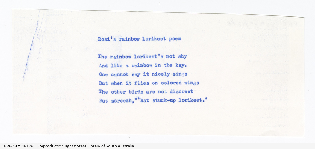 Max Fatchen Papers of Max Fatchen • Mixed material • State Library of South Australia