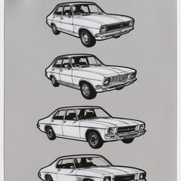 Holden Raster Graphics Holden HQ colour card • Book/pamphlet • State Library of South Australia