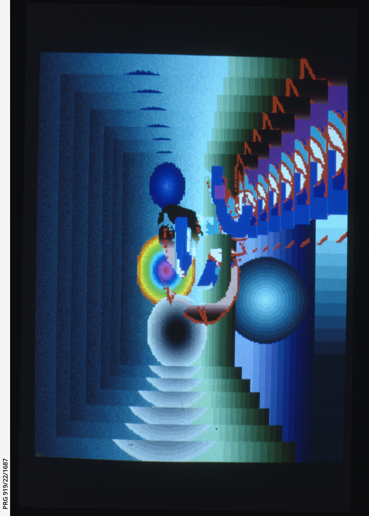 Sets of colour transparencies of computer graphics, arranged ...