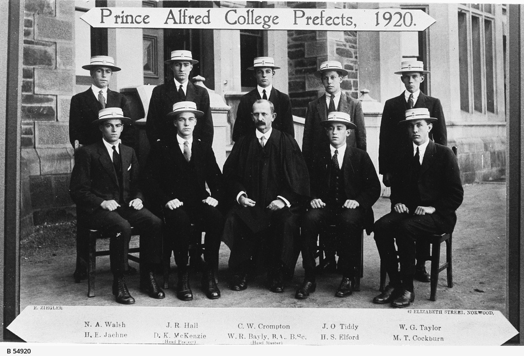 Prince Alfred College Prefects • Photograph • State Library of South ...